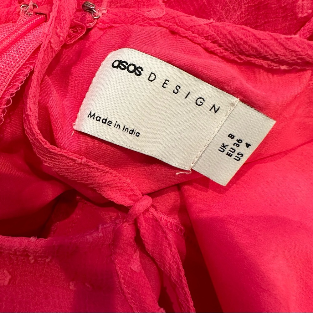 ASOS design halter pleated maxi dress size 4 - Picture 6 of 6